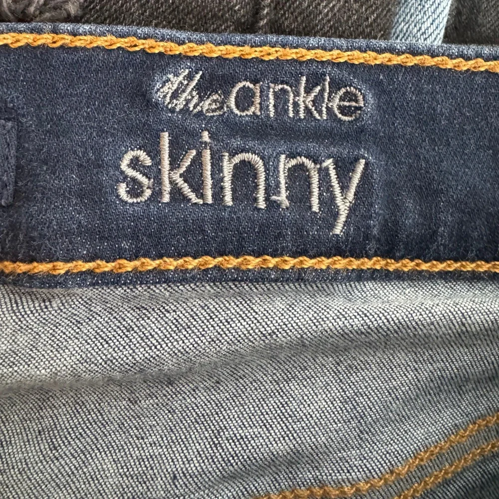 7 For All Mankind The Ankle Skinny Jeans Dark Wash Maternity Size 28‎